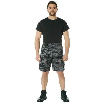 Black Camouflage BDU Shorts