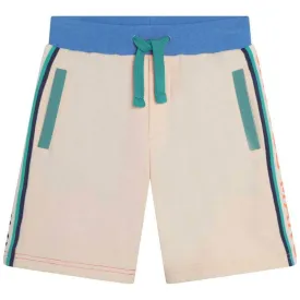 Boys Beige Colour block Shorts