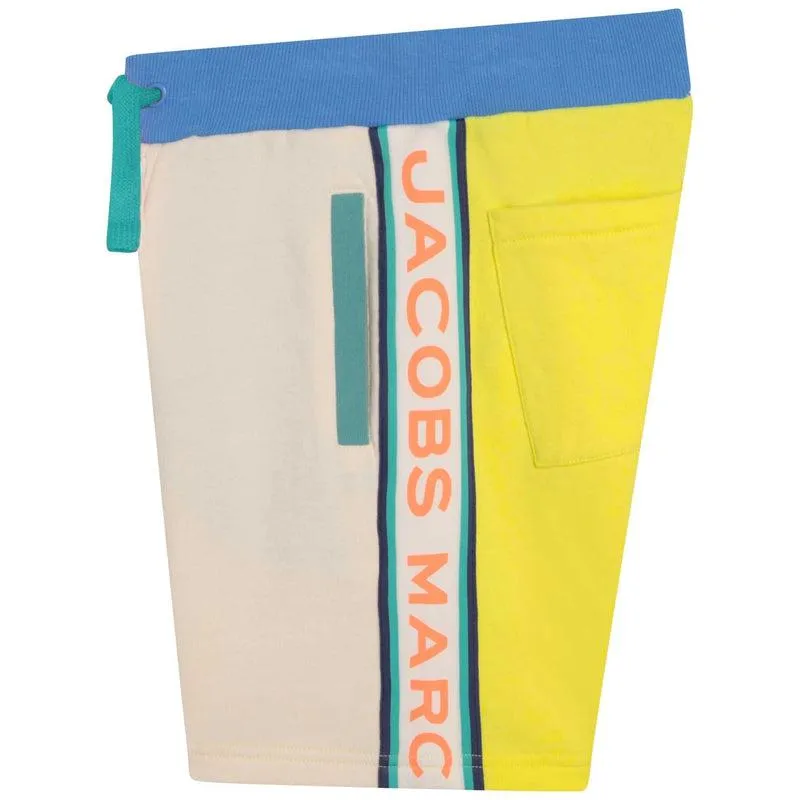 Boys Beige Colour block Shorts