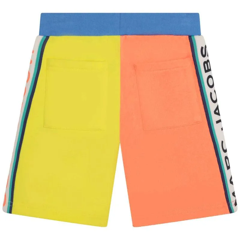 Boys Beige Colour block Shorts