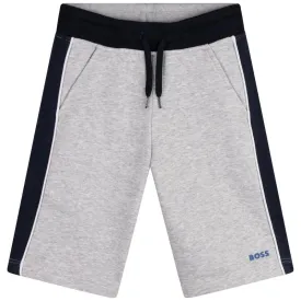 Boys Grey / Black Bermuda Shorts