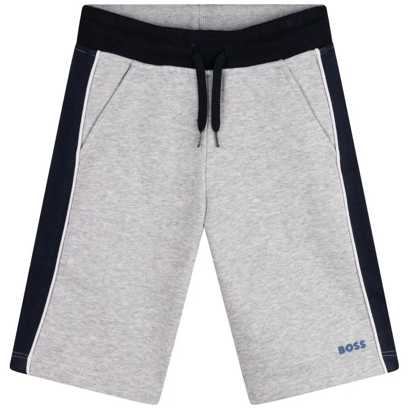 Boys Grey / Black Bermuda Shorts
