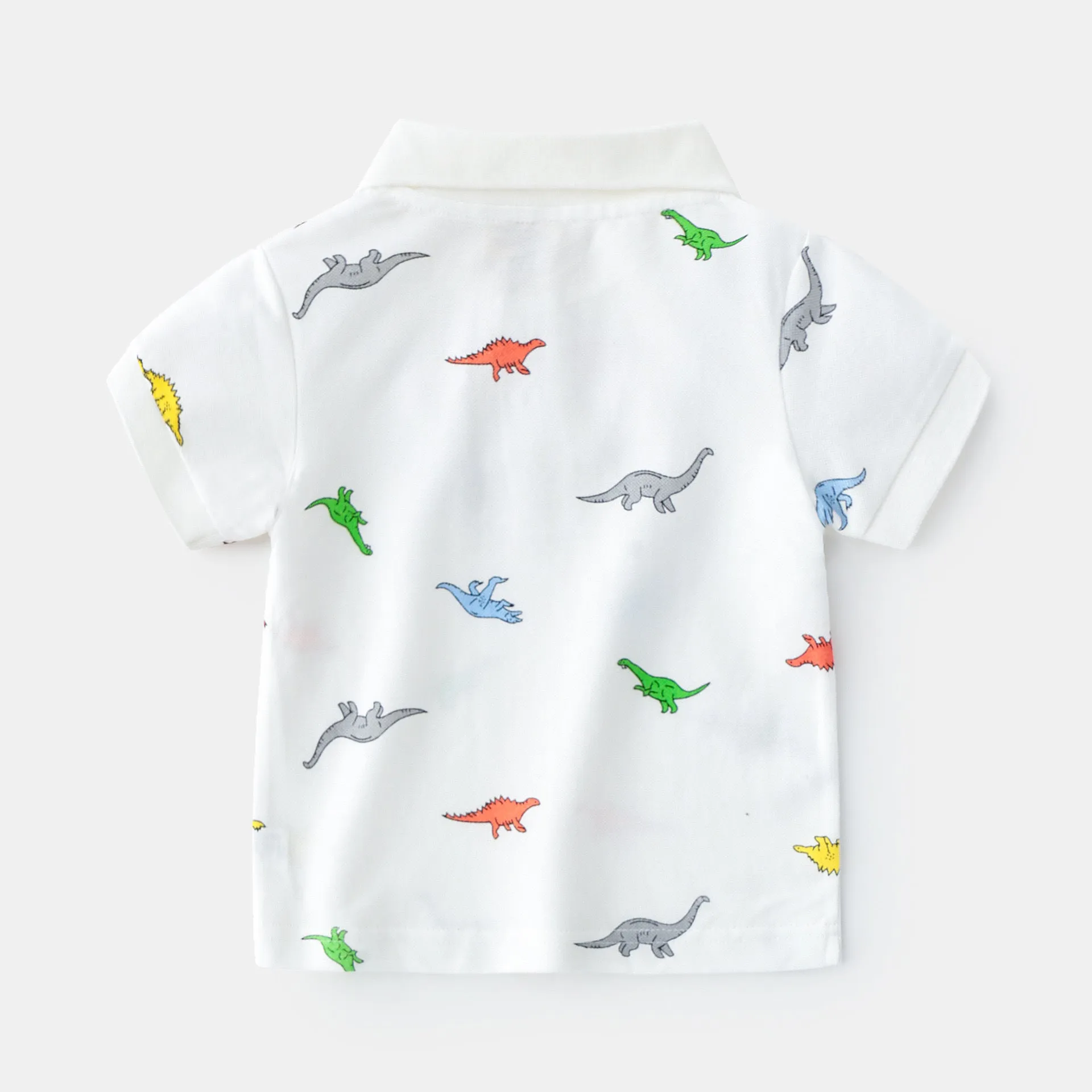 Colorful Dinosaur Short Sleeve POLO Shirt