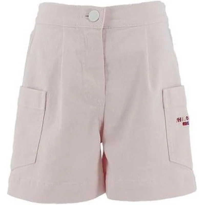 Girls Pink Denim Shorts