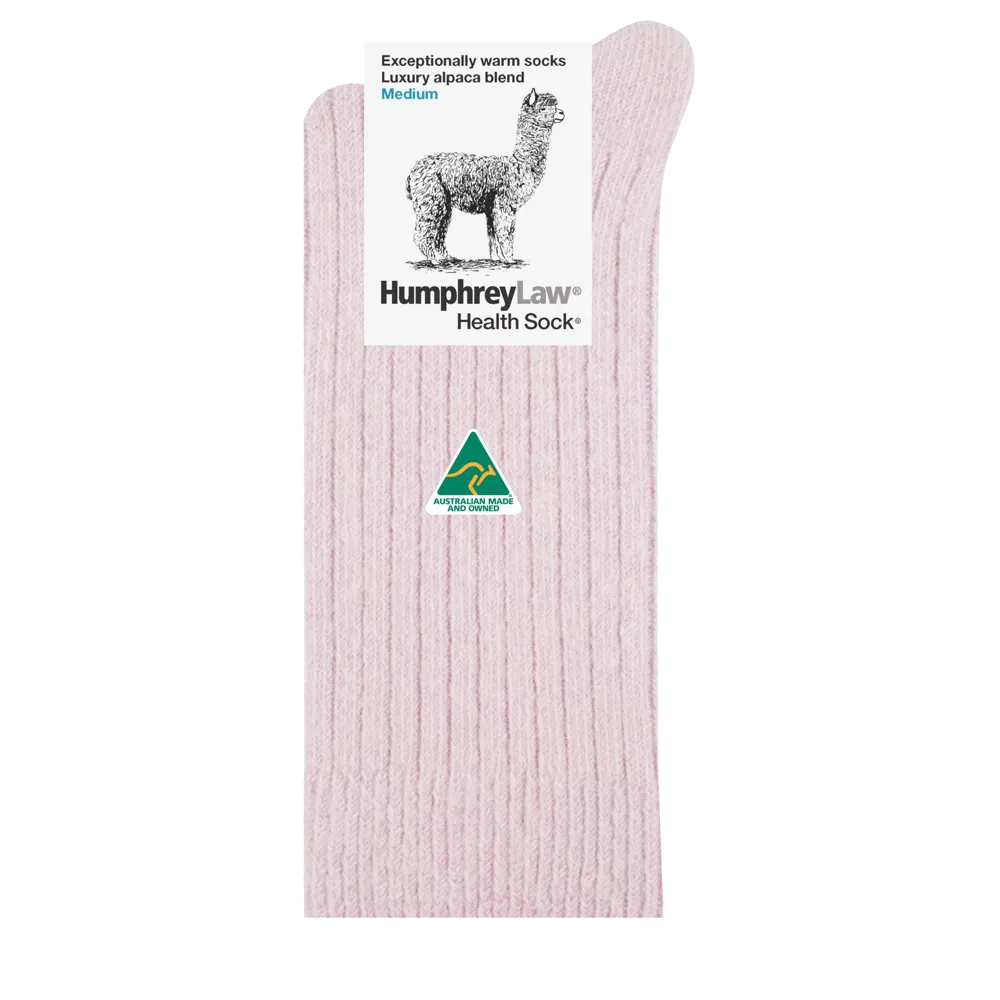 Humphrey Law Alpaca Health Socks - Powder Pink
