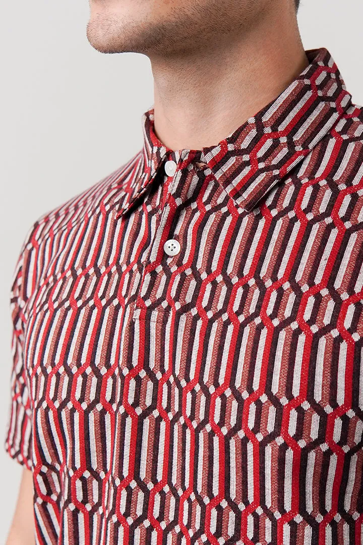 Jacquard Polo Shirt - Multicolor