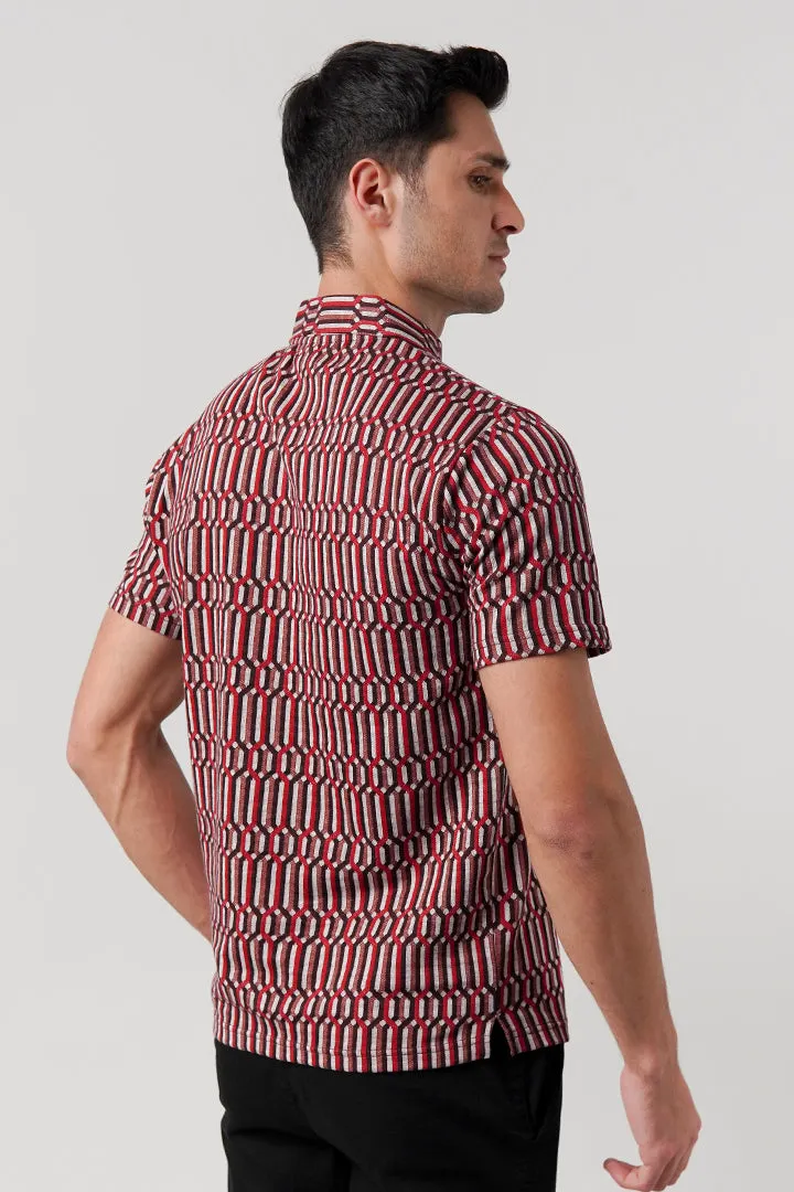 Jacquard Polo Shirt - Multicolor