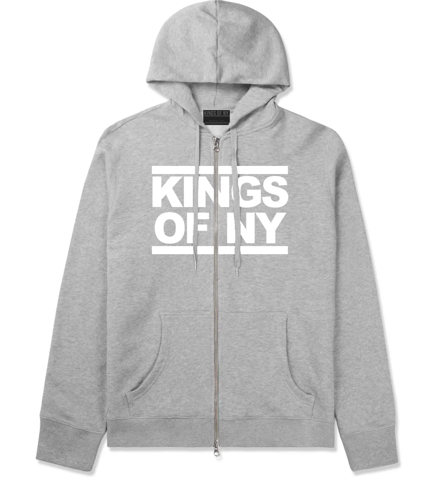 Kings Of NY Run Logo Style Zip Up Hoodie