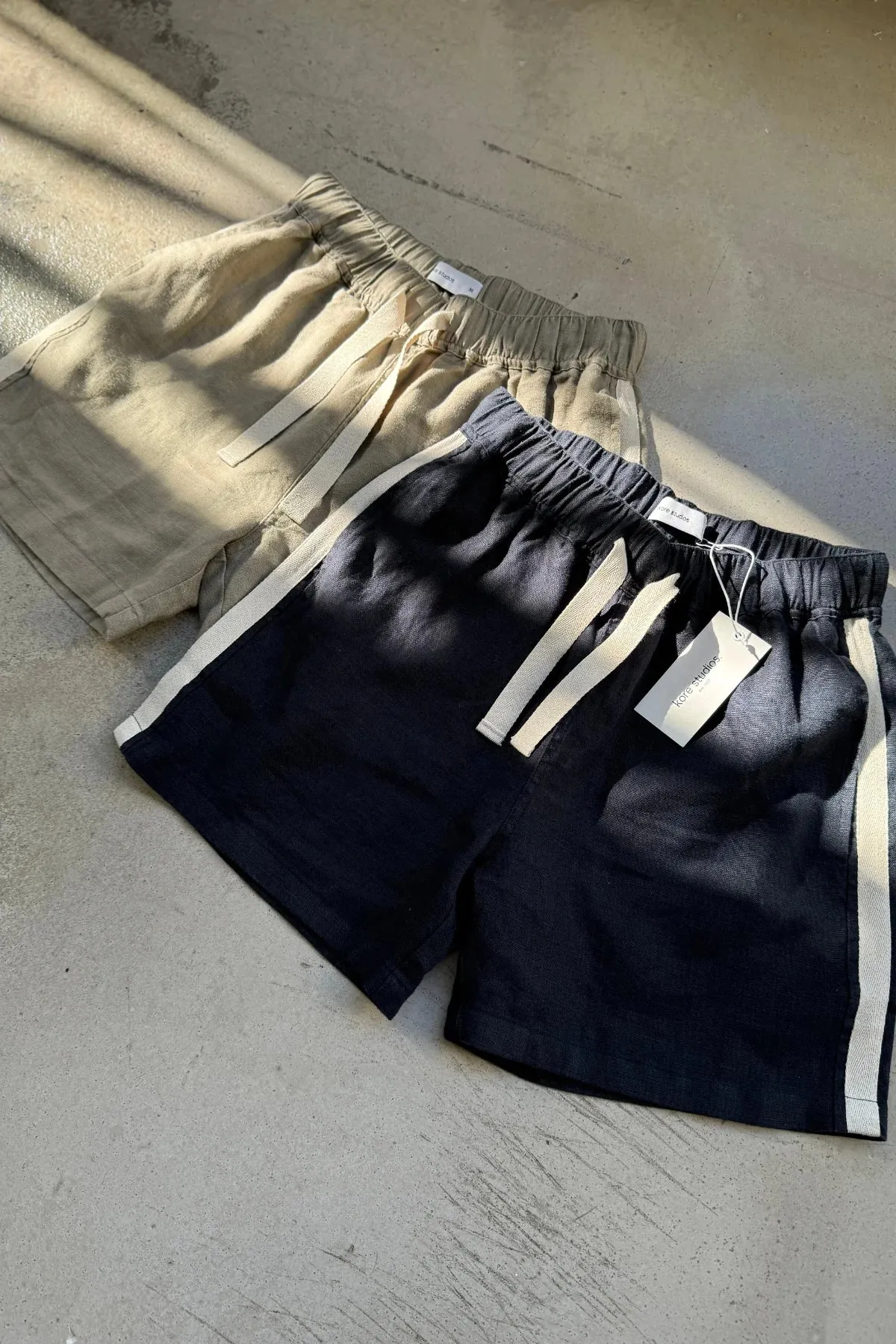 KORE STUDIOS - Amalfi Stripe Short Midnight