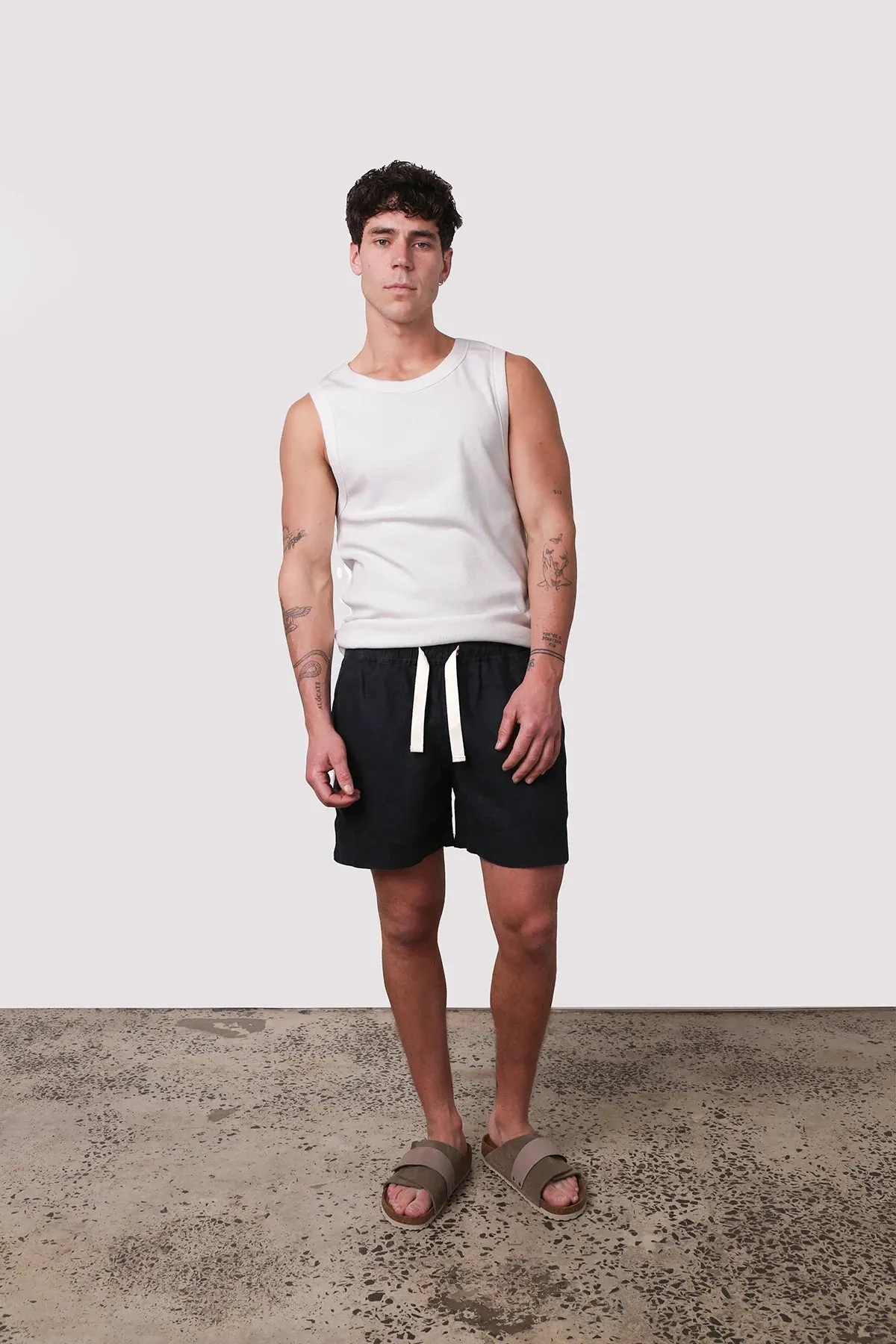 KORE STUDIOS - Amalfi Stripe Short Midnight