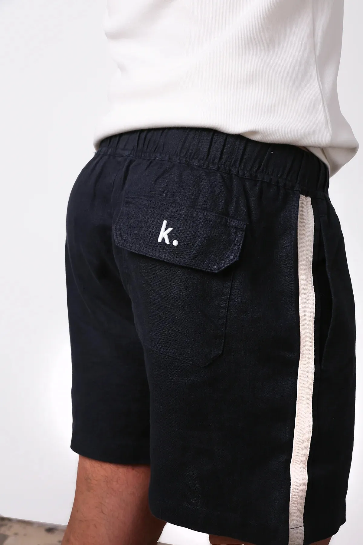 KORE STUDIOS - Amalfi Stripe Short Midnight