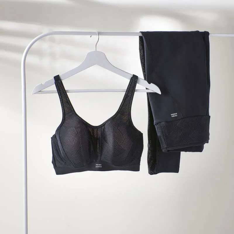 Prima Donna Sports The Game Black Padded Convertible Underwire Sports Bra