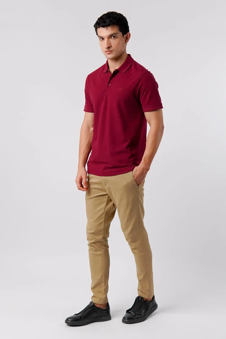 Regular Fit Polo Shirt - Maroon