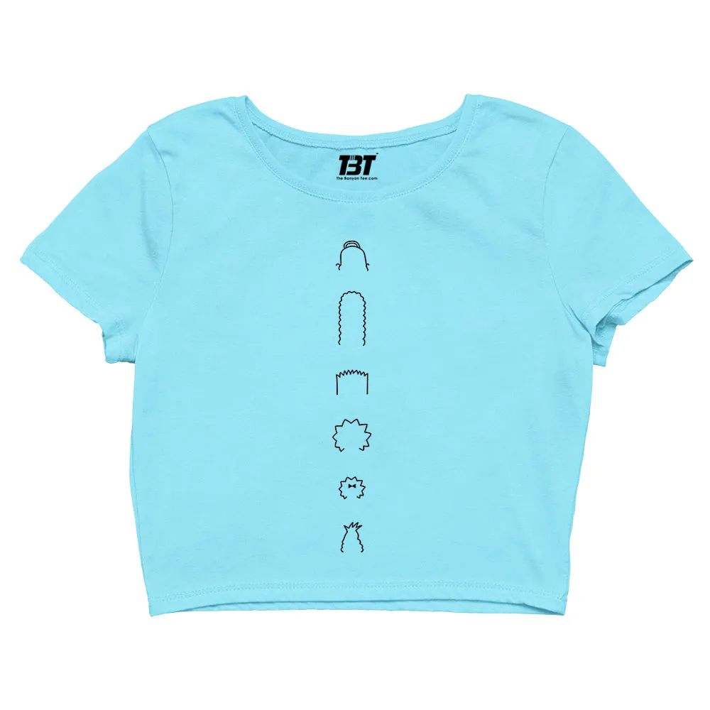 The Simpsons Crop Top - The Iconic Hairstyles