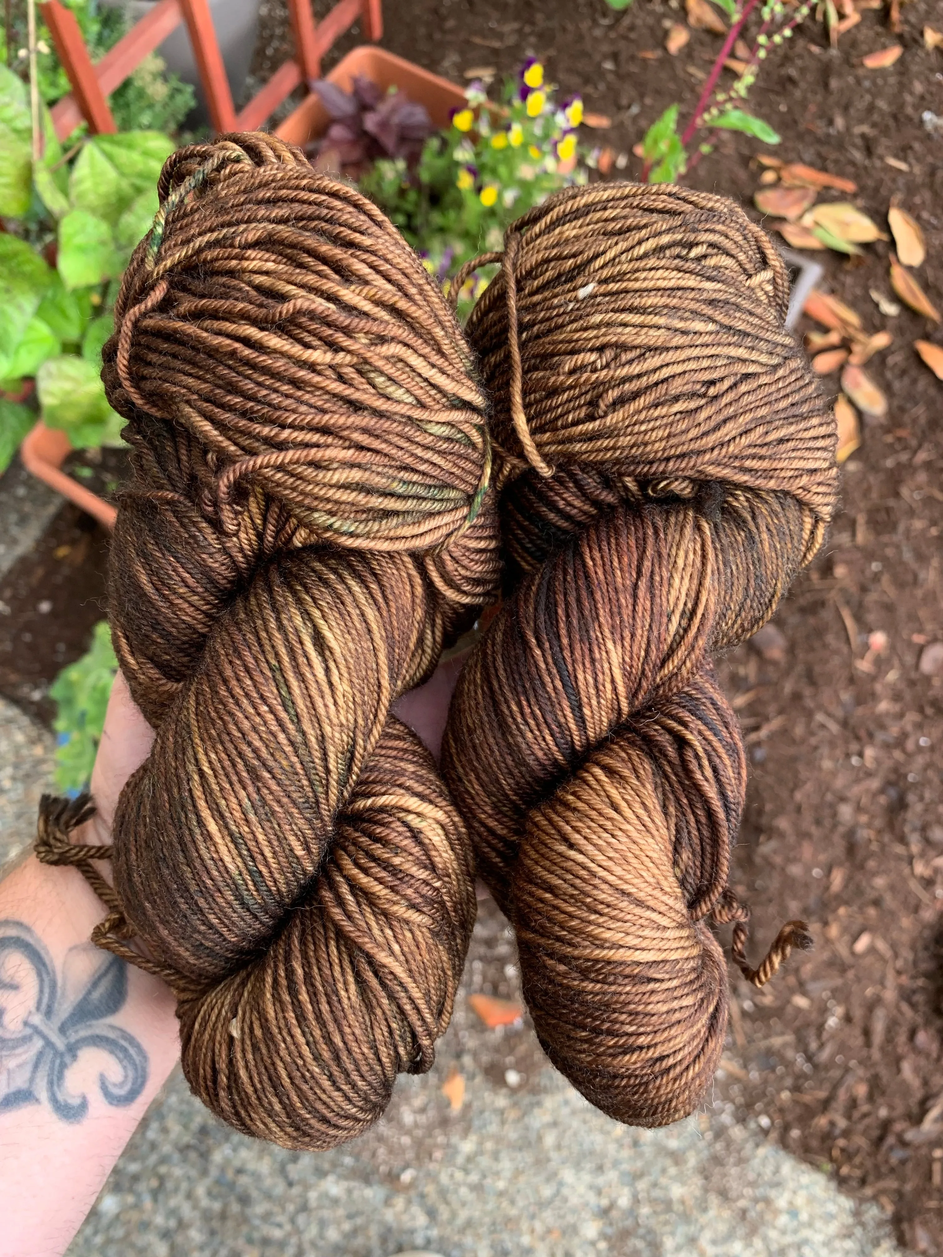 Worsted Weight Sock Twins : Rock ~ Superwash Merino Wool, Cashmere, Nylon