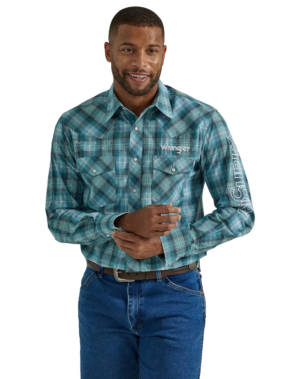 Wrangler Men's Larkspur Western Snap Shirt